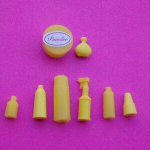 Barbie Doll House size yellow accessories